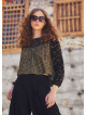 Patchwork Long Sleeve Boho Top