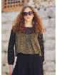 Patchwork Long Sleeve Boho Top