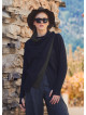 Boho Style Thumbhole Black Cardigan