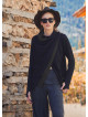 Boho Style Thumbhole Black Cardigan
