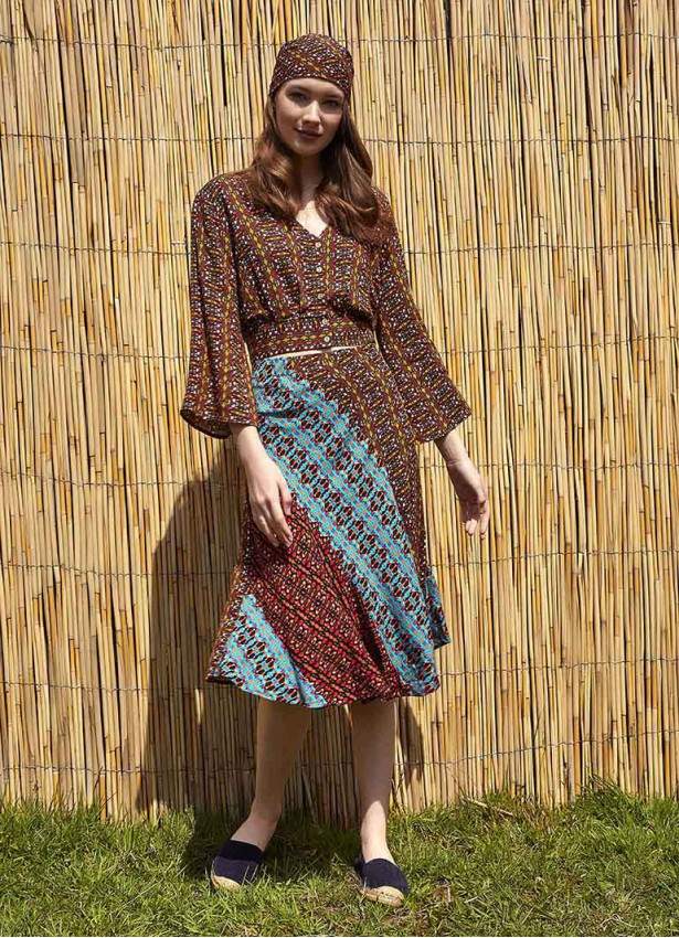 Authentic Mini Patterned Summer Skirt