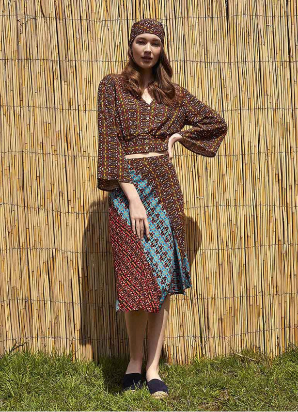 Authentic Mini Patterned Summer Skirt
