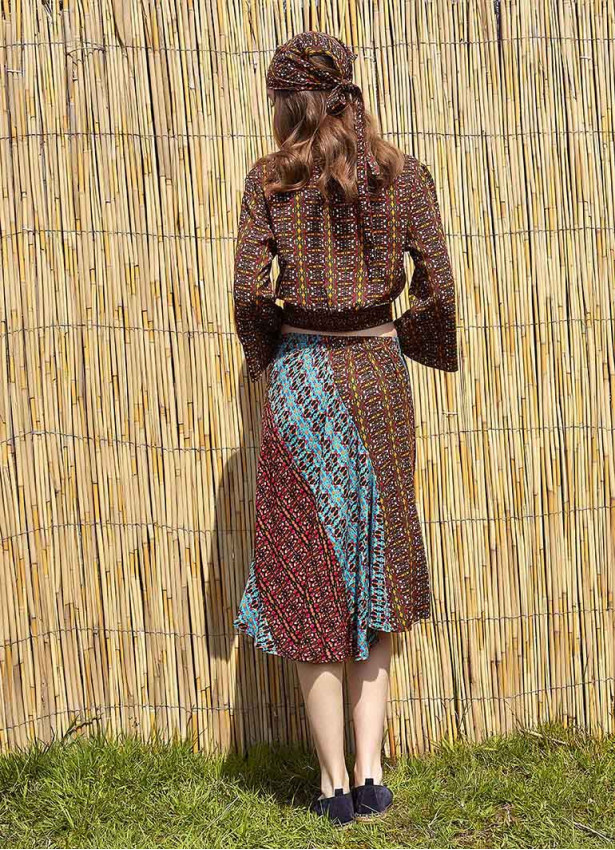 Authentic Mini Patterned Summer Skirt