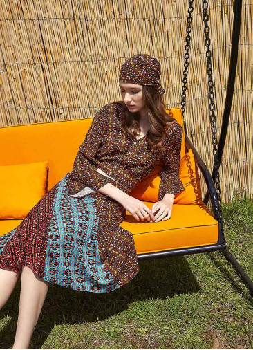 Authentic Mini Patterned Summer Skirt