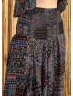 Ethnic Patterned Gipe Waist Detail Bohemian Shalwar Trousers