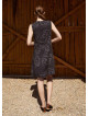 Double Layer Front Short Grey Dress