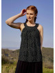 Otantic Green Patterned Bohemian Stylish Blouse