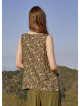Floral Print Wrap Front Detail Boho Top