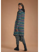 Hooded Collar Thumb Hole Detailed Pattern Cardigan