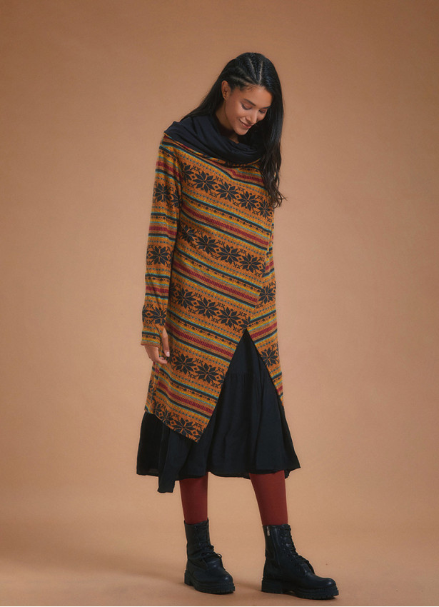Bohemian Style Hooded Long Ethnic Cardigan