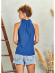 Boho Gypsy Style Degaje Neck Sleeveless Summer Top