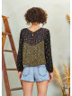Patchwork Long Sleeve Boho Top