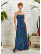 Authentic Patterned Strappy Wrap Maxi Dress