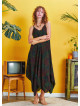 Spaghetti Striped Ethnic Patterned Sundress