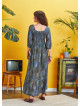 Long Pertol Patterned Summer Dress