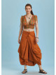 Mustard Oversized Pocket Long Boho Skirt