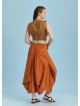 Mustard Oversized Pocket Long Boho Skirt
