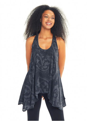 Boho Tunic Grey Top