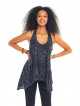 Boho Tunic Grey Top