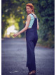 Adjustable Buckle Straps  Black Jumpsuit