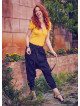 Elastic Ankle Cuffs Cotton Harem Pants