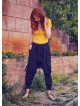 Elastic Ankle Cuffs Cotton Harem Pants