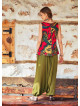 Crew Neck Sleeveless Wrap Back Summer Red Top