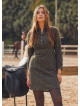 Long Sleeve Green Flowers Dress