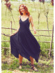 Spaghetti Striped Black Sundress