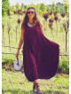 Bohemian Syle Scoop Neck Maxi Red Dress