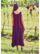 Bohemian Syle Scoop Neck Maxi Red Dress