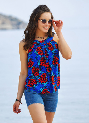 Floral Patterned Bohemian Stylish Blouse