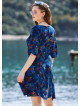 Floral Printed Square Neck Boho Short Dress