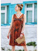Ethnic Print Boho Chic Summer Day Dress