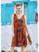 Ethnic Print Boho Chic Summer Day Dress
