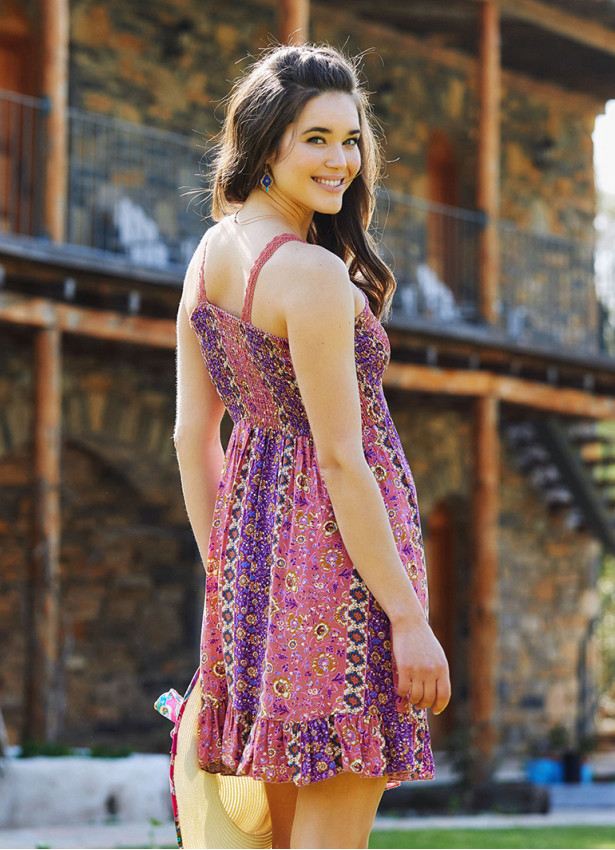 Lace Straps V Neckline Boho Chic Summer Dress