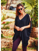 Boho Gypsy Clothing Cold Shoulder Black Top
