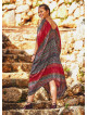 V Neck Cold Shoulder Loose Fit Wholesale Gypsy Style Summer Dress