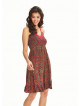 Retro Print Lace Straps Frill Hem Detail Wholesale Sundress