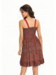 Retro Print Lace Straps Frill Hem Detail Wholesale Sundress